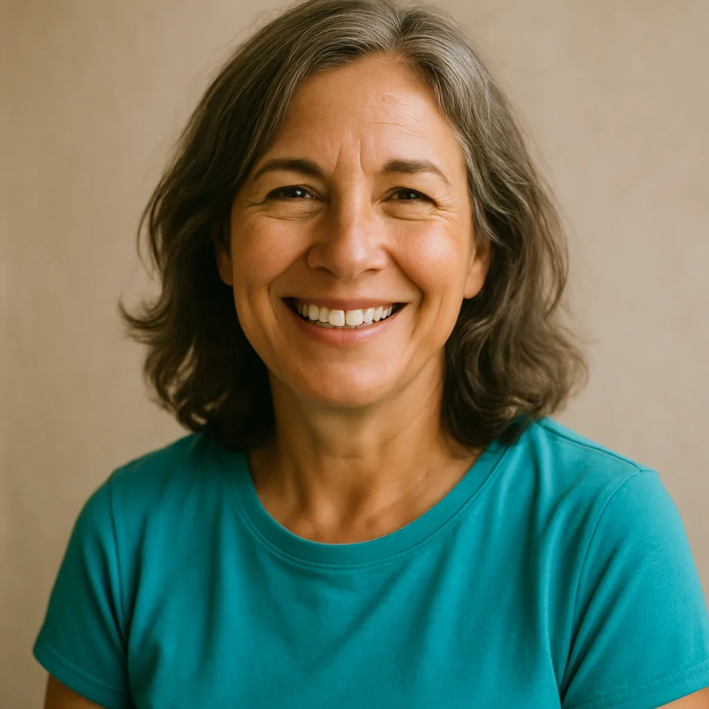 Smiling woman in her 50s — member of The Derbyshire Dating Site