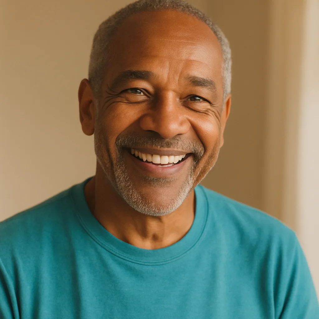 Smiling man in his 60s — member of The Derbyshire Dating Site